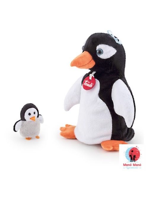 Trudi plüss báb pingvin+baby 25cm