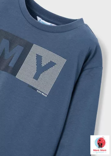 Mayoral basic fiú hosszú ujjú felső Steel