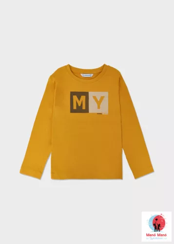 Mayoral basic fiú hosszú ujjú felső Mustard