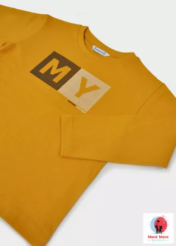 Mayoral basic fiú hosszú ujjú felső Mustard