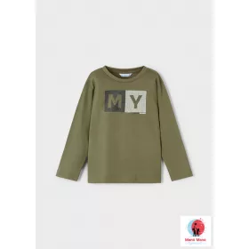 Mayoral basic fiú hosszú ujjú felső Olive