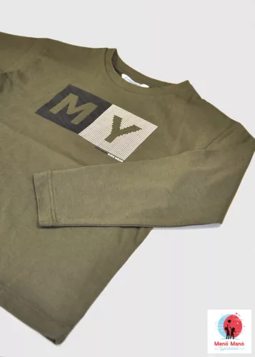 Mayoral basic fiú hosszú ujjú felső Olive