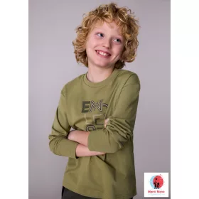   Mayoral fiú hosszú ujjú felső – Pesto, „ENDLESS POSSIBILITIES”  felirattal