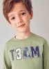 Mayoral fiú hosszú ujjú felső –  „TEAM” felirattal, pistácia zöld színű