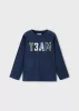 Mayoral fiú hosszú ujjú felső –  „TEAM” felirattal, sötétkék színű