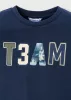 Mayoral fiú hosszú ujjú felső –  „TEAM” felirattal, sötétkék színű