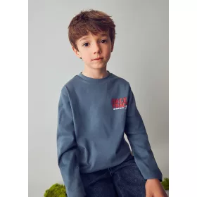   Mayoral fiú hosszú ujjú felső – motoros grafikával, acero (acél-szürke)