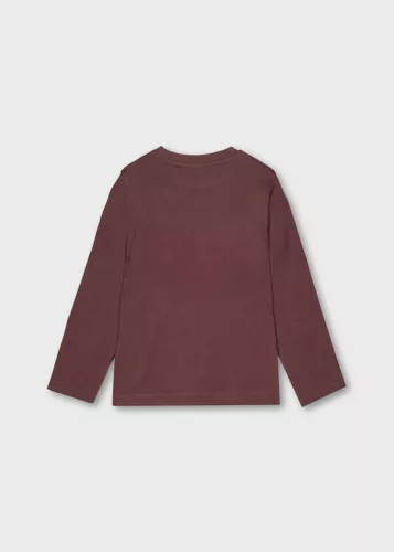 Mayoral fiú hosszú ujjú póló – szilvalila (Ciruela) szín, kamion mintával