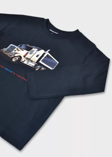 Mayoral fiú hosszú ujjú póló – tengerészkék (Marino) szín, kamion mintával