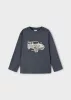 Mayoral fiú hosszú ujjú interaktív felső – terepjáró mintával, kék