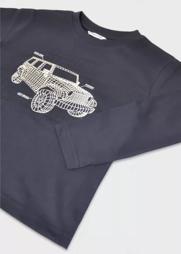 Mayoral fiú hosszú ujjú interaktív felső – terepjáró mintával, kék