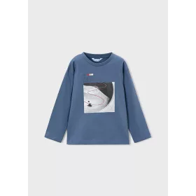   Mayoral fiú hosszú ujjú felső szett – „skate” grafikával, acél és piros