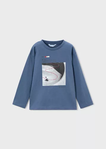 Mayoral fiú hosszú ujjú felső szett – „skate” grafikával, acél és piros