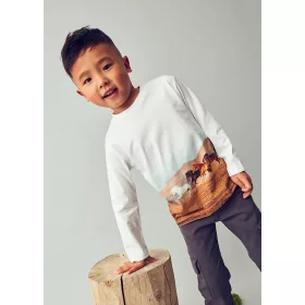 Mayoral fiú hosszú ujjú felső - Lovas minta 