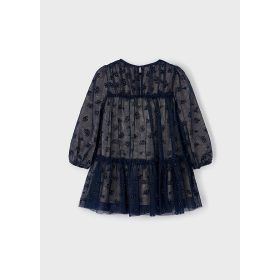 Mayoral lány tüll ruha – marino (tengerészkék)