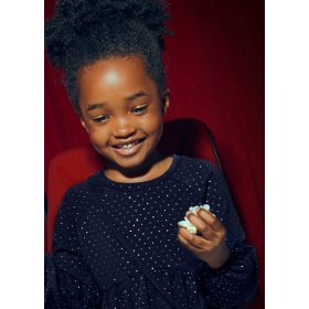   Mayoral lány pulóverruha kis táskával – marino (tengerészkék)