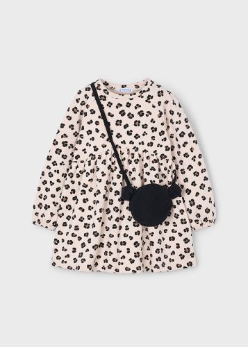 Mayoral lány pulóverruha kis táskával – arena (világos bézs)