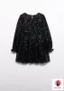 Abel & Lula lány flitteres ruha – Fekete