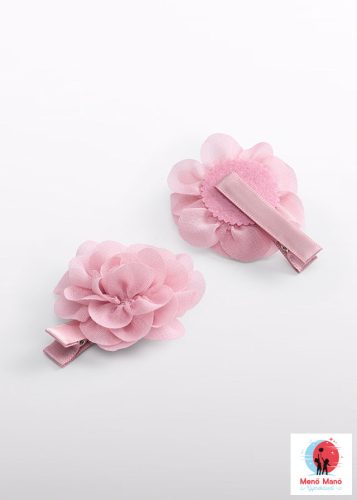 Abel & Lula 2 db tüllös virág hajcsat szett – rózsaszín (Pink)
