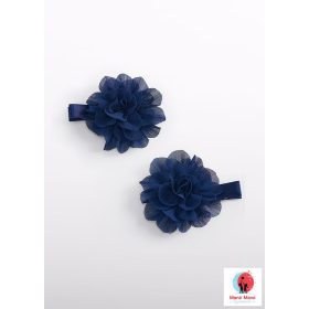   Abel & Lula 2 db tüllös virág hajcsat szett – tengerészkék (Navy)