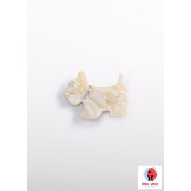    Abel & Lula gyerek kutyás hajcsat – gyöngyház (Mother-of-Pearl) kivitel