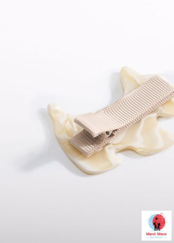  Abel & Lula gyerek kutyás hajcsat – gyöngyház (Mother-of-Pearl) kivitel