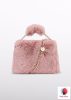 Abel & Lula műszőrme kézitáska – rózsaszín (Petal) árnyalatban