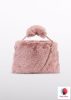 Abel & Lula műszőrme kézitáska – rózsaszín (Petal) árnyalatban
