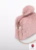 Abel & Lula műszőrme kézitáska – rózsaszín (Petal) árnyalatban
