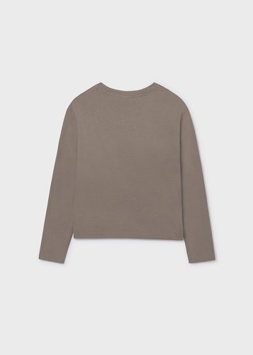 Mayoral fiú betűs póló – „Trails” felirattal, lodo (sárgás-barna)