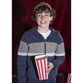   Mayoral fiú cipzáras pulóver – sávos díszítéssel, tengerészkék (marino)