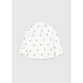   Mayoral baba fiú törtfehér, apró síelős mintás babaing – 80 cm (12 hó)