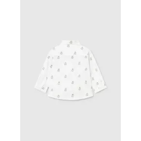   Mayoral baba fiú fehér hosszú ujjú babaing – 80 cm (12 hó)