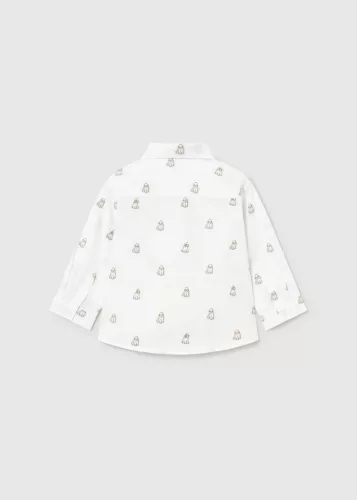 Mayoral baba fiú fehér hosszú ujjú babaing – 80 cm (12 hó)