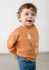 Mayoral baba fiú narancssárga, állatos mintás babapulóver – 80 cm (12 hó)