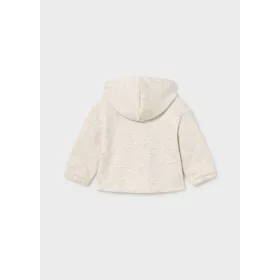   Mayoral baba fiú bézs, macifüles cipzáras pulóver – 80 cm (12 hó)