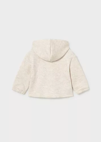 Mayoral baba fiú bézs, macifüles cipzáras pulóver – 80 cm (12 hó)