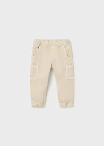 Mayoral baba fiú szürkésbézs cargo jogger babanadrág – 80 cm (12 hó)