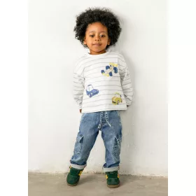   Mayoral baba fiú kék cargo jogger farmernadrág – 80 cm (12 hó)