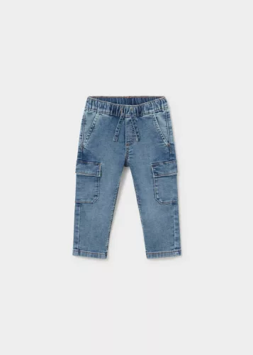 Mayoral baba fiú kék cargo jogger farmernadrág – 80 cm (12 hó)