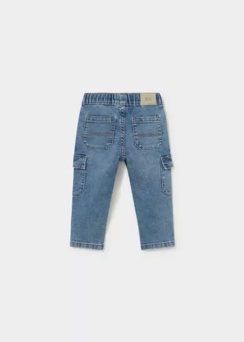 Mayoral baba fiú kék cargo jogger farmernadrág – 80 cm (12 hó)