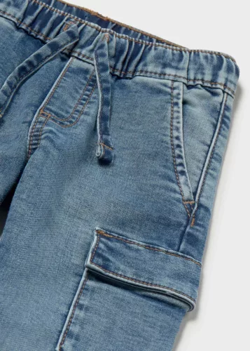 Mayoral baba fiú kék cargo jogger farmernadrág – 80 cm (12 hó)
