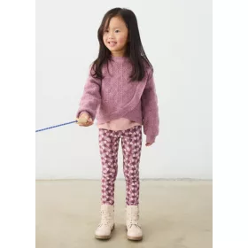 Mayoral mini lány lila kötött pulóver – 104 cm (4 év) – Mayoral gyermekruha, 2026 ősz/tél
