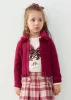 Mayoral mini lány rózsaszín kardigán levehető műszőrme gallérral – 104 cm (4 év) – Mayoral gyermekruha, 2026 ősz/tél