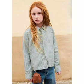 Mayoral junior lány kék pamutblúz – 140 cm (10 év) – Mayoral gyermekruha, 2026 ősz/tél