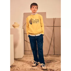   Mayoral fiú kék cargo jogger farmernadrág – 140 cm (10 év)