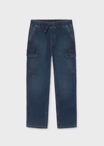 Mayoral fiú kék cargo jogger farmernadrág – 140 cm (10 év)