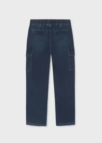 Mayoral fiú kék cargo jogger farmernadrág – 140 cm (10 év)