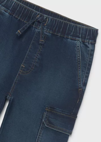 Mayoral fiú kék cargo jogger farmernadrág – 140 cm (10 év)
