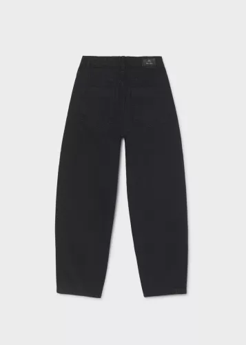 Mayoral junior lány fekete barrel fit farmernadrág – 140 cm (10 év) – Mayoral gyermekruha, 2026 ősz/tél